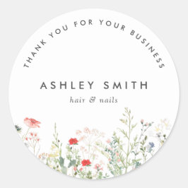 Sticker Rond Fleur sauvage Meadow