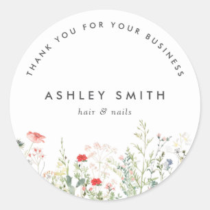 Sticker Rond Fleur sauvage Meadow
