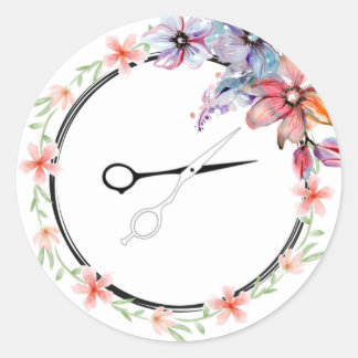 Sticker Rond Fleur Shears