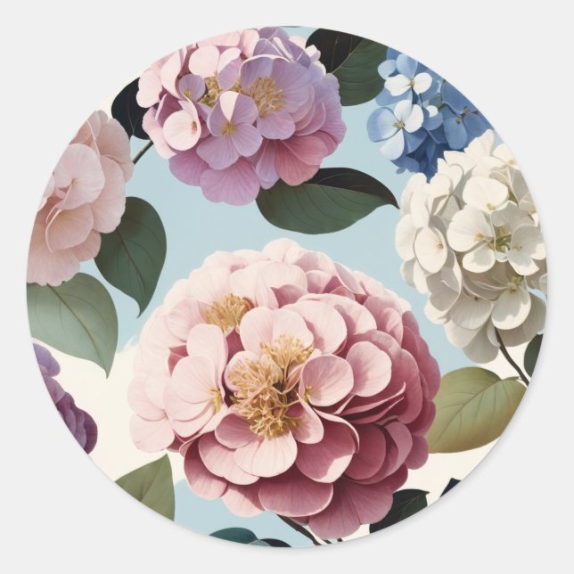 Sticker Rond Fleurs (Devant)