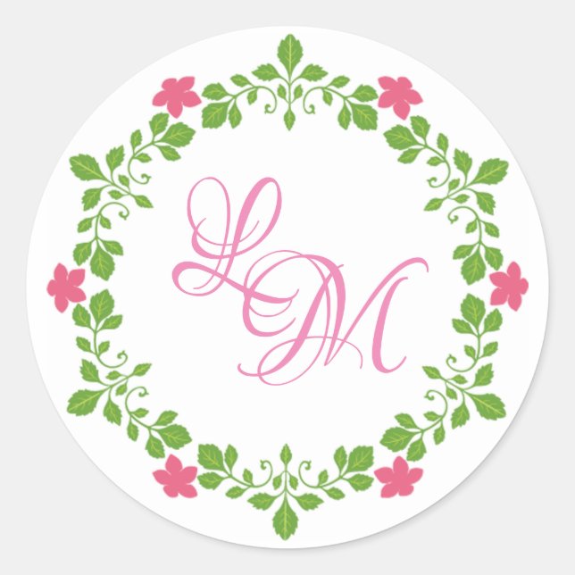 Sticker Rond Fleurs (Devant)