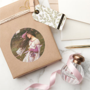 Sticker Rond Fleurs à vent