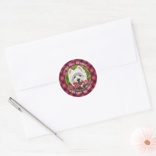 Sticker Rond Fleurs blanches et roses