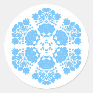 Sticker Rond fleurs de conception polonaise