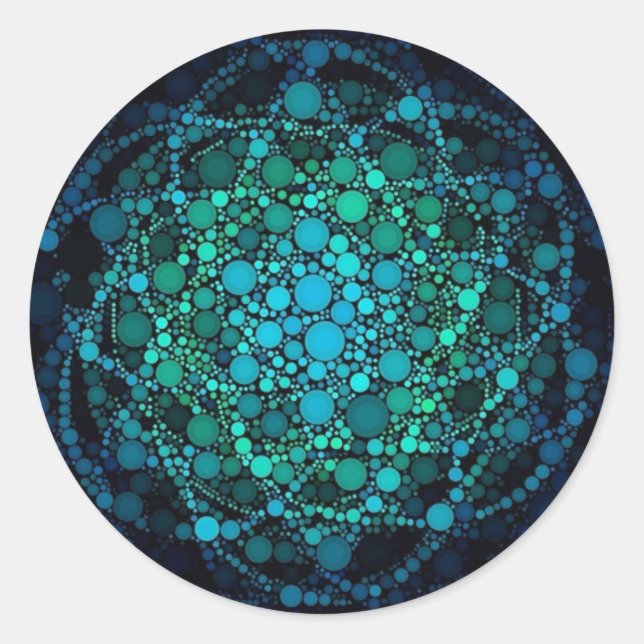 STICKER ROND FLEURS D'ORBRES DE VIE (Devant)