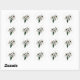 Sticker Rond Fleurs Edelweiss (Feuille)