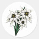 Sticker Rond Fleurs Edelweiss (Devant)