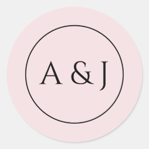 Sticker Rond Fleurs et lanternes roses
