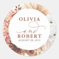 Fleurs exotiques en terre cuite Boho Mariage botan