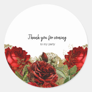 Sticker Rond Fleurs glam chic modernes pour toutes les occasion