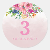 Fleurs Roses Blush Filles Enfants Fête d'anniversa