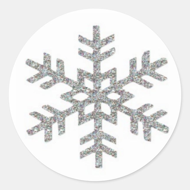 Sticker Rond Flocon (Devant)