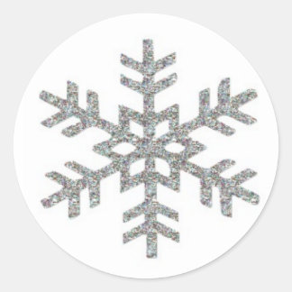 Sticker Rond Flocon