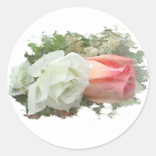 Sticker Rond Floral (Devant)