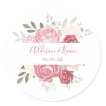Floral Bouquet Pink Shades Wedding
