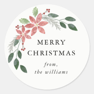Sticker rond Floral Holiday