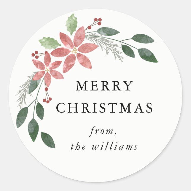 Sticker rond Floral Holiday (Devant)