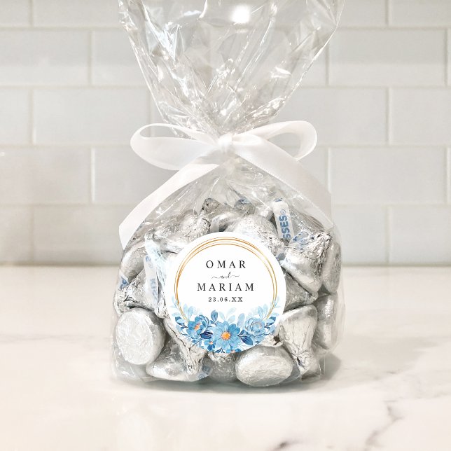 Sticker Rond Floral Islam Nikkah Wedding Favor (Créateur téléchargé)