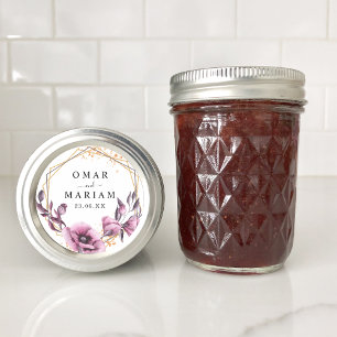 Sticker Rond Floral Islam Nikkah Wedding Favor