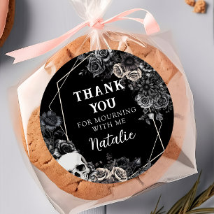 Sticker Rond Floral RIP Années 30e anniversaire