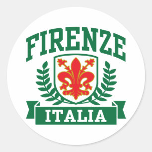 Sticker Rond Florence Italia