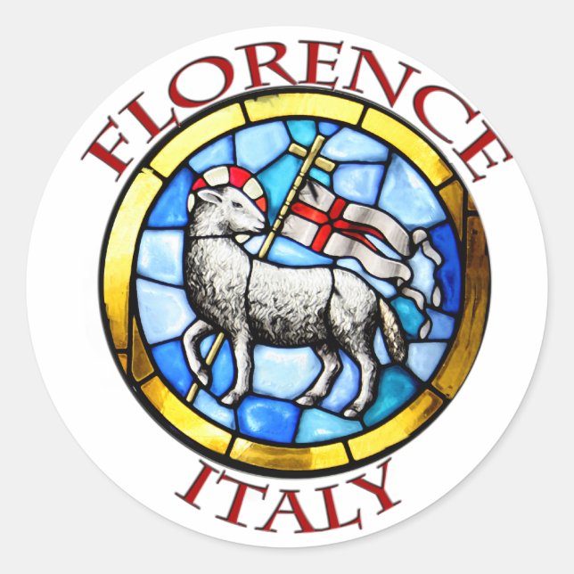 Sticker Rond Florence Italie I (Devant)