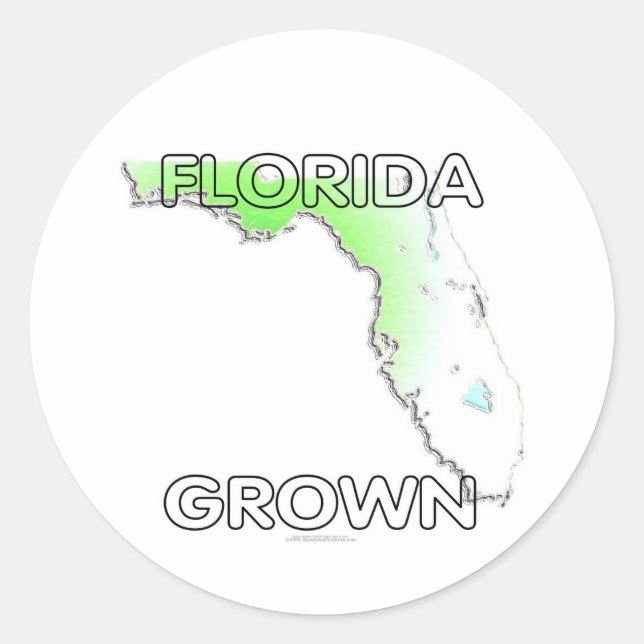 Sticker Rond Floride cultivée (Devant)