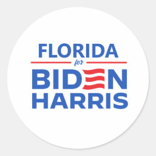 Sticker Rond Floride pour Biden Harris