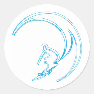 Sticker Rond Flux surf