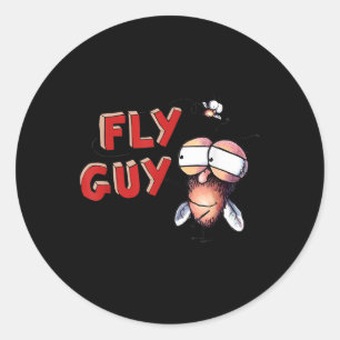 Sticker Rond Fly Guy Enfants Costume Tee