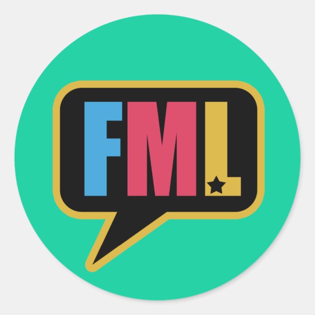 Sticker Rond FML (Stickers) (Devant)