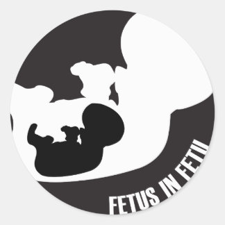 Sticker rond foetus