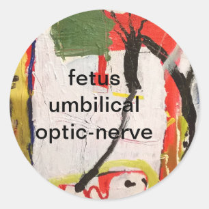 Sticker Rond foetus nerf optique Abstrait par Hankamer Artjunkh