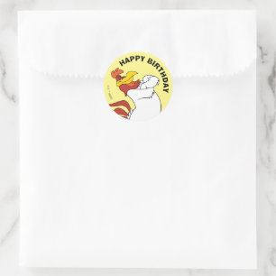 Sticker Rond Foghorn Leghorn Bras Croisés
