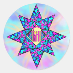 Sticker Rond Foi ~ Étoile