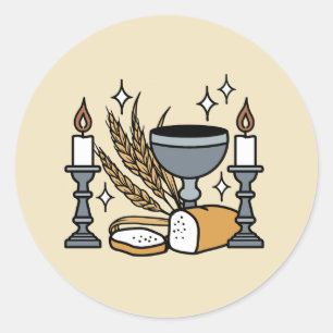 Sticker Rond Foi spirituelle et grâce – Chrétien édifiant