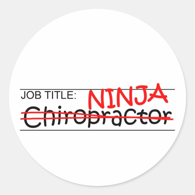 Sticker Rond Fonction Ninja - Chiro (Devant)