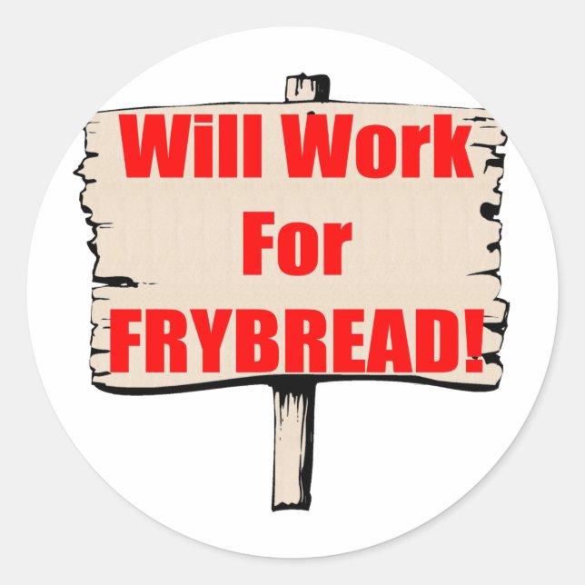 Sticker Rond Fonctionnera pour le pain frais (Devant)