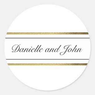 Sticker Rond Fond d'or