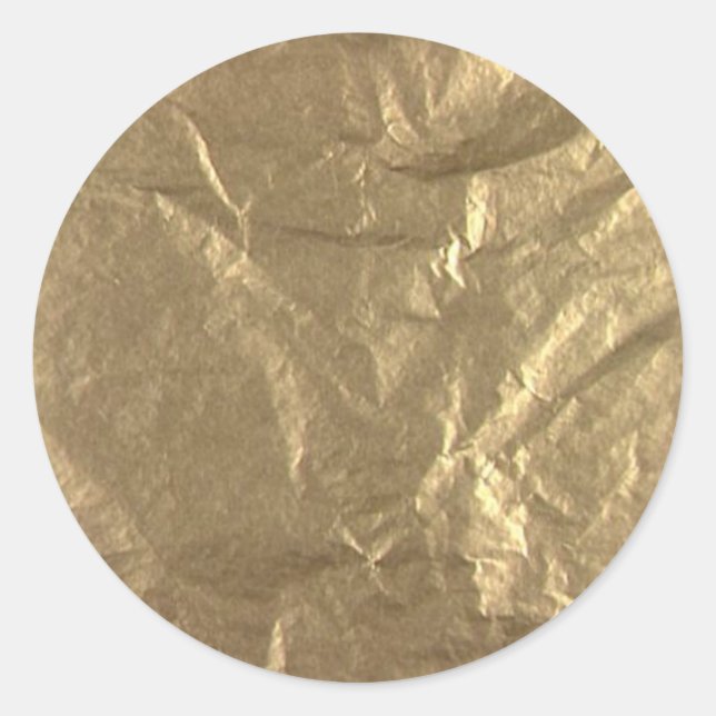Sticker Rond Fond d'or (Devant)