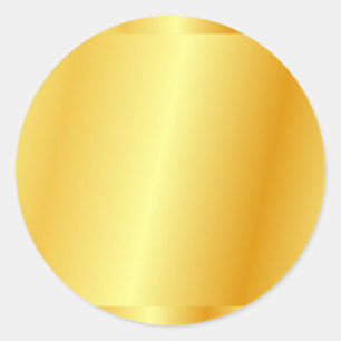 Sticker Rond Fond doré faux vierge tendance élégant