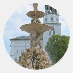 Sticker Rond Fontaine de la Résidence de Salzbourg