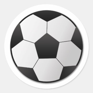 Sticker Rond Football