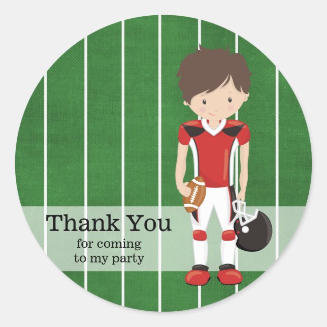 Sticker Rond Football (Devant)