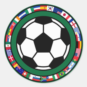 Sticker Rond Football 2010