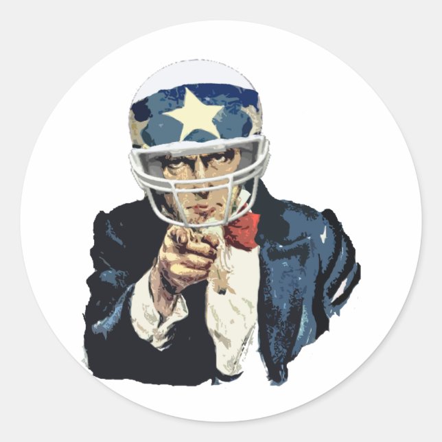 Sticker Rond football à l'oncle (Devant)