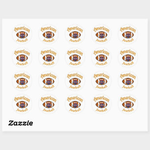 Sticker Rond football américain