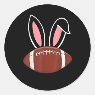 Sticker Rond Football américain Bunny Ears