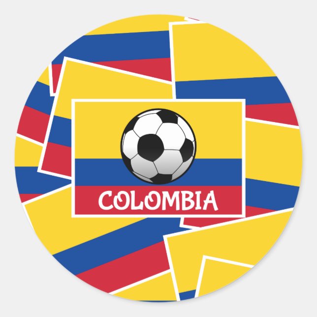 Sticker Rond Football américain de Colombia (Devant)