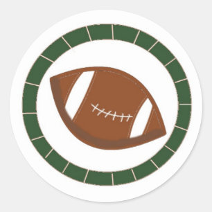 Sticker Rond Football Amusant